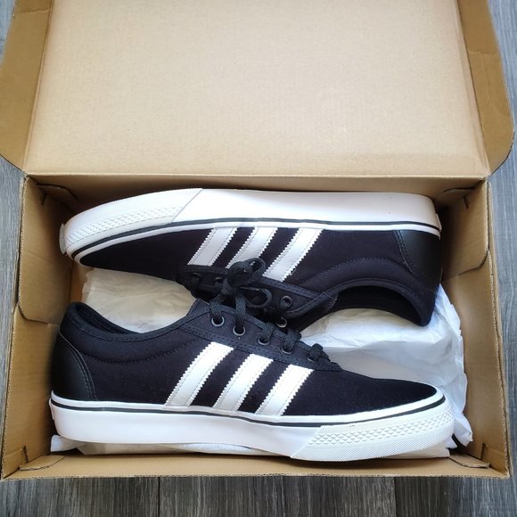 SOLD Adidas Adi-Ease Skate Shoes Black/White Men 9 - Picture 12 of 12